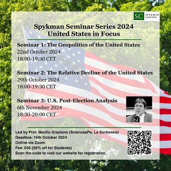 Spykman Center Seminar Series 2024: United States in Focus